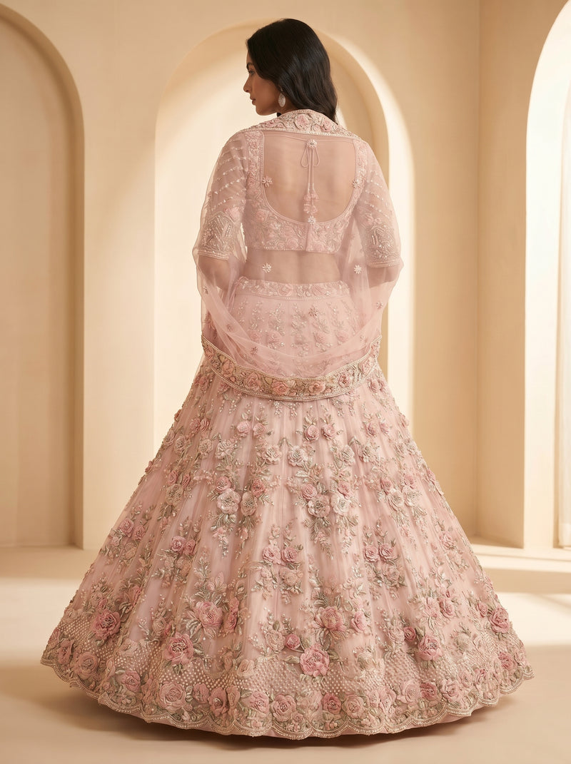 Ivory Zardozi Bridal Lehenga Choli